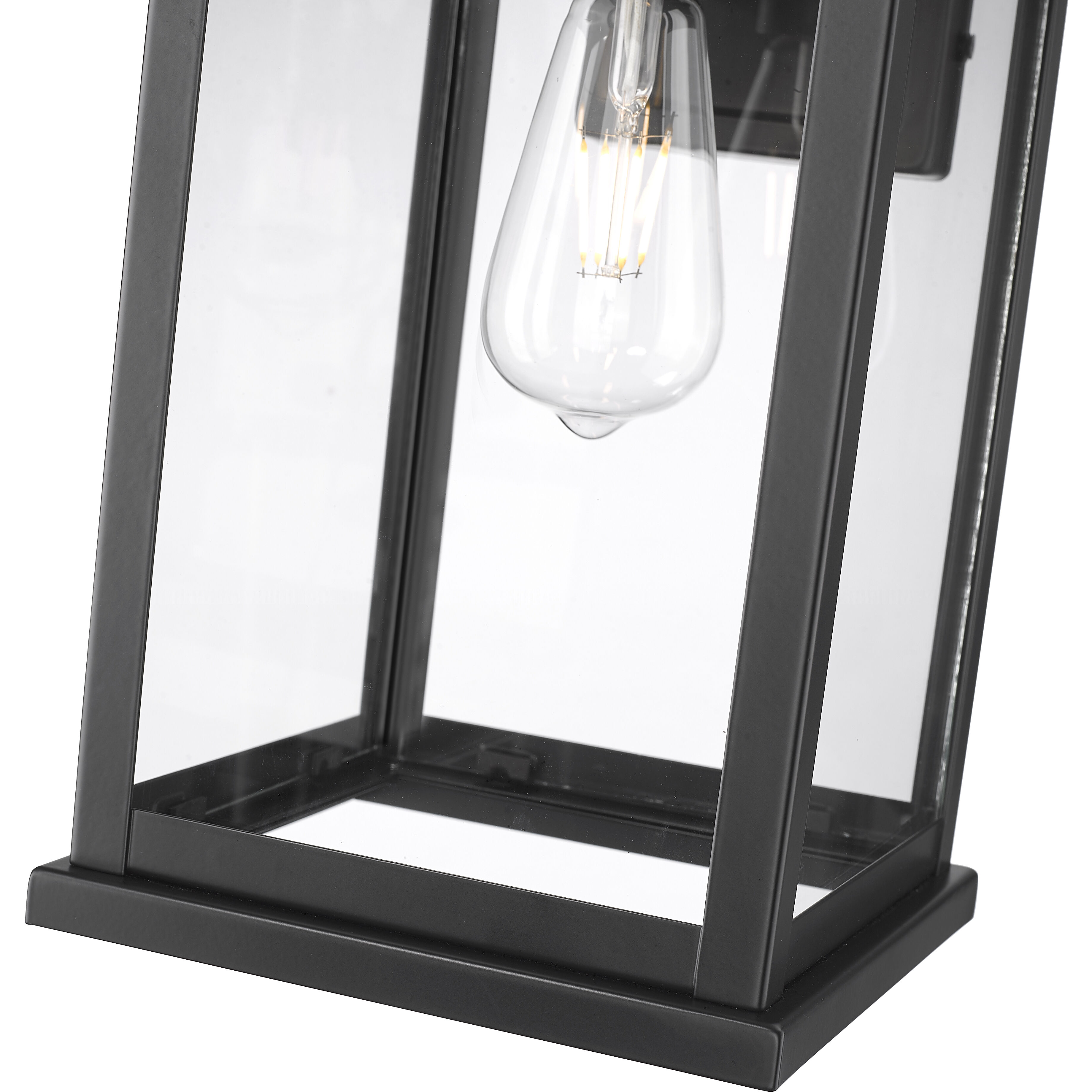 Bowton II 1 Light 15.38 inch Powder Coated Black Outdoor Wall Sconce